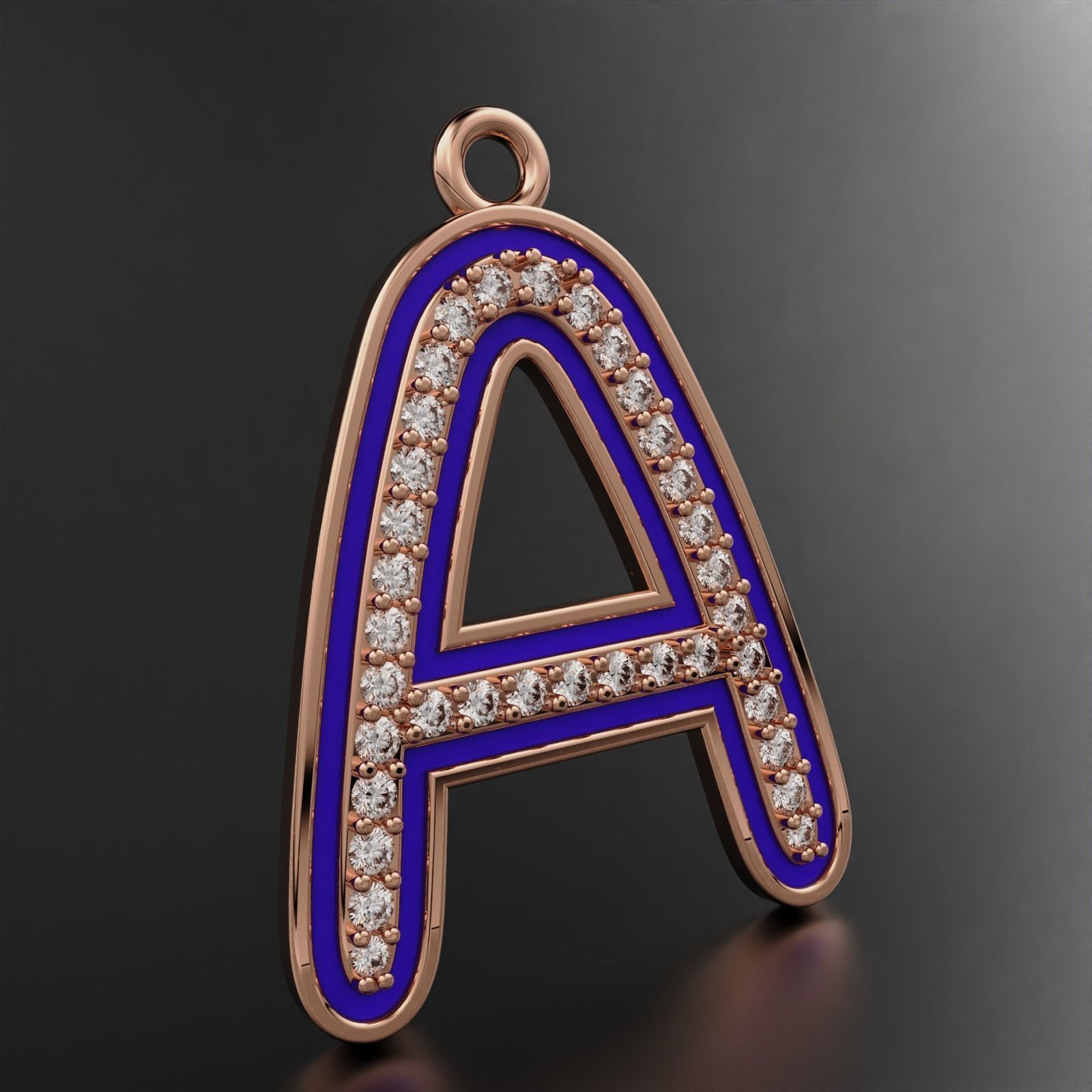 A Pendant with Enamle  3D print model_7