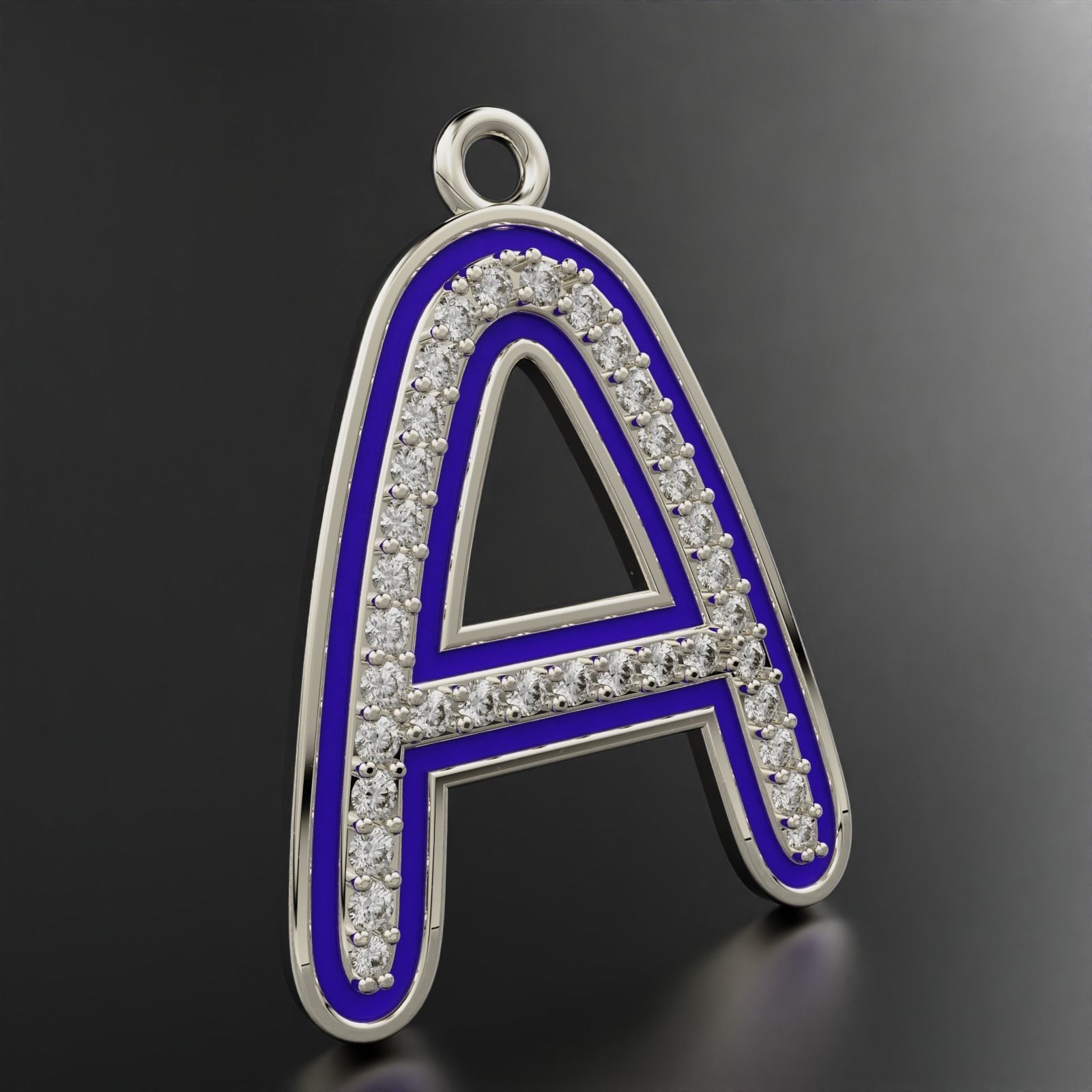 A Pendant with Enamle  3D print model_5