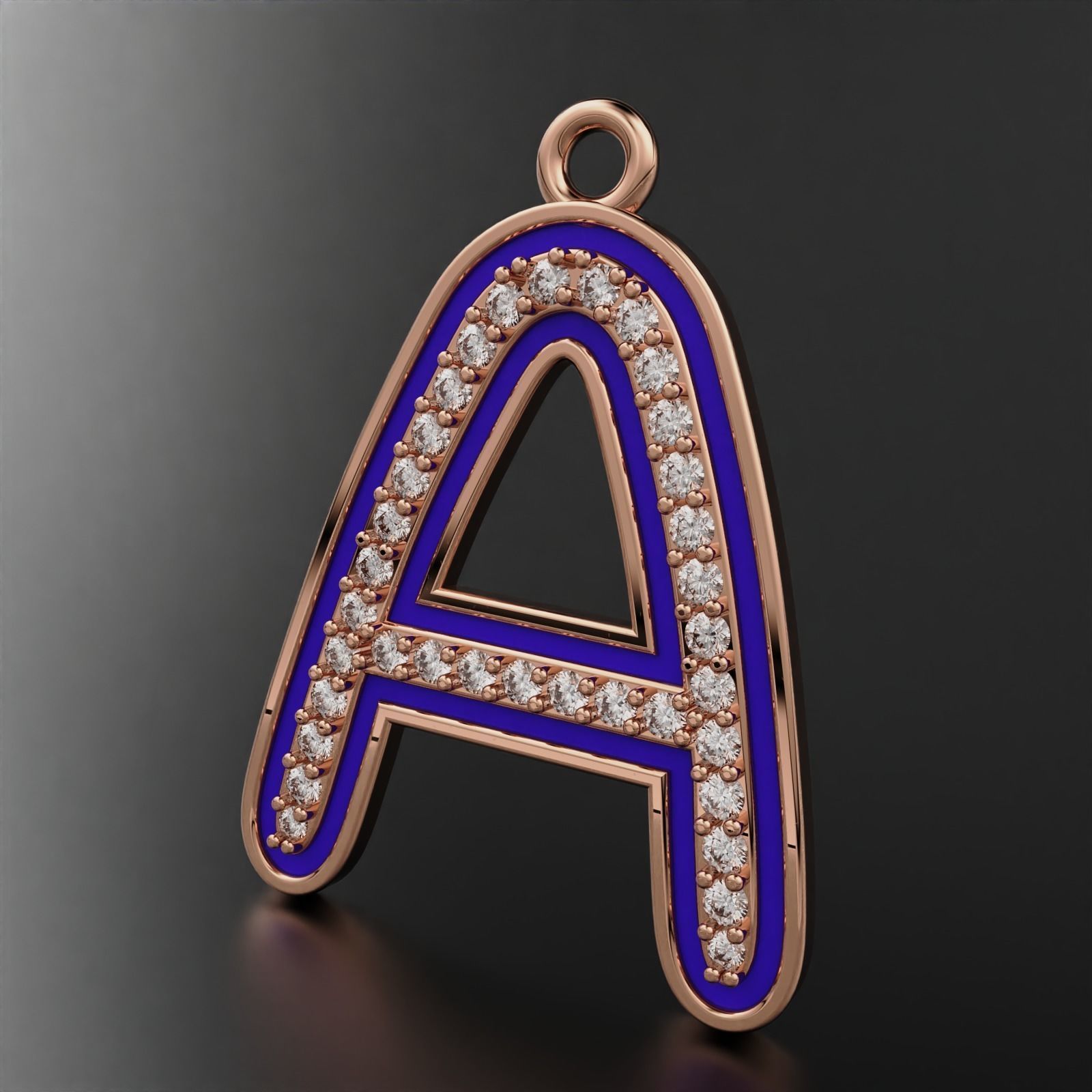 A Pendant with Enamle  3D print model_8