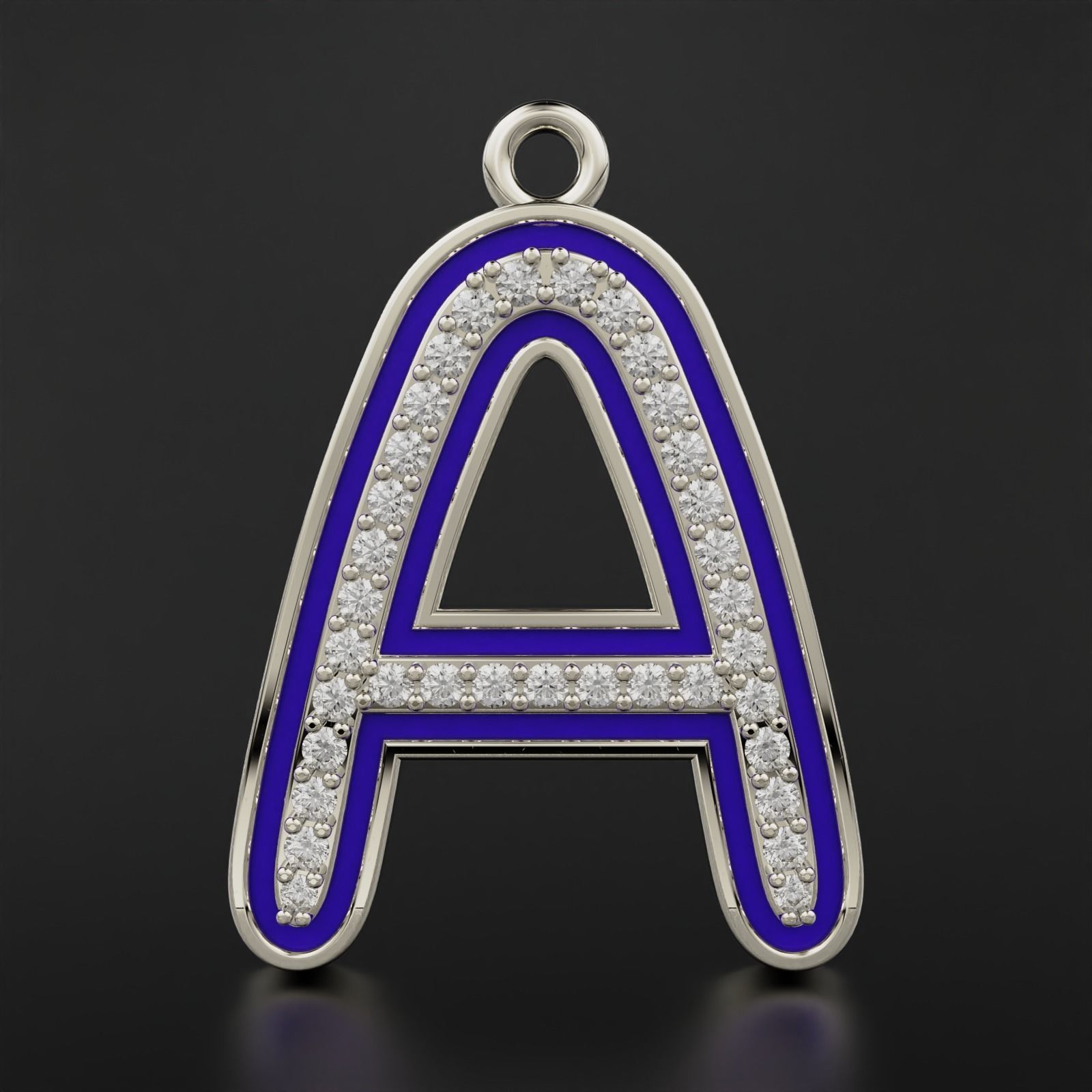 A Pendant with Enamle  3D print model_4