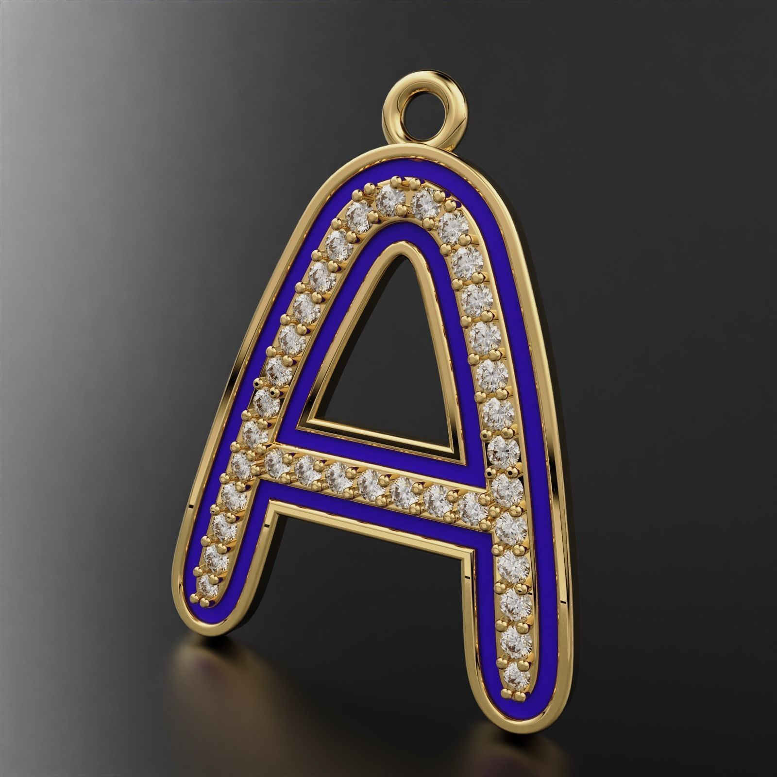 A Pendant with Enamle  3D print model_1