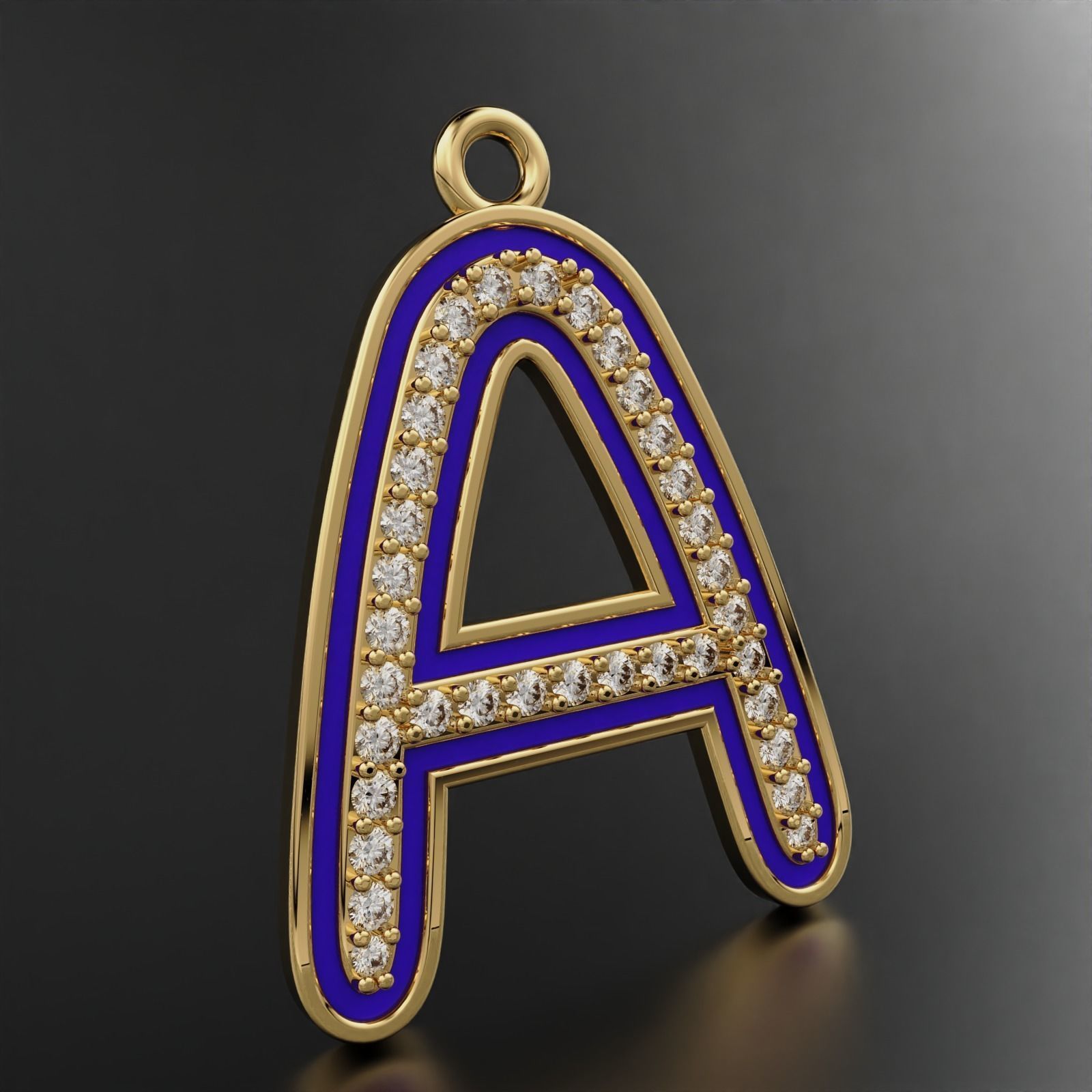 A Pendant with Enamle  3D print model_6