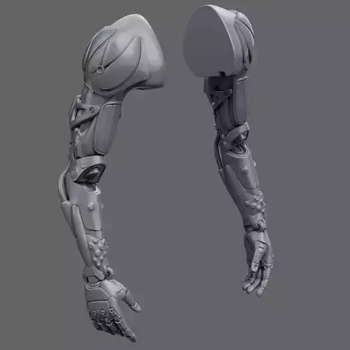 Realistic Cyberpunk Arm Augment 3D model