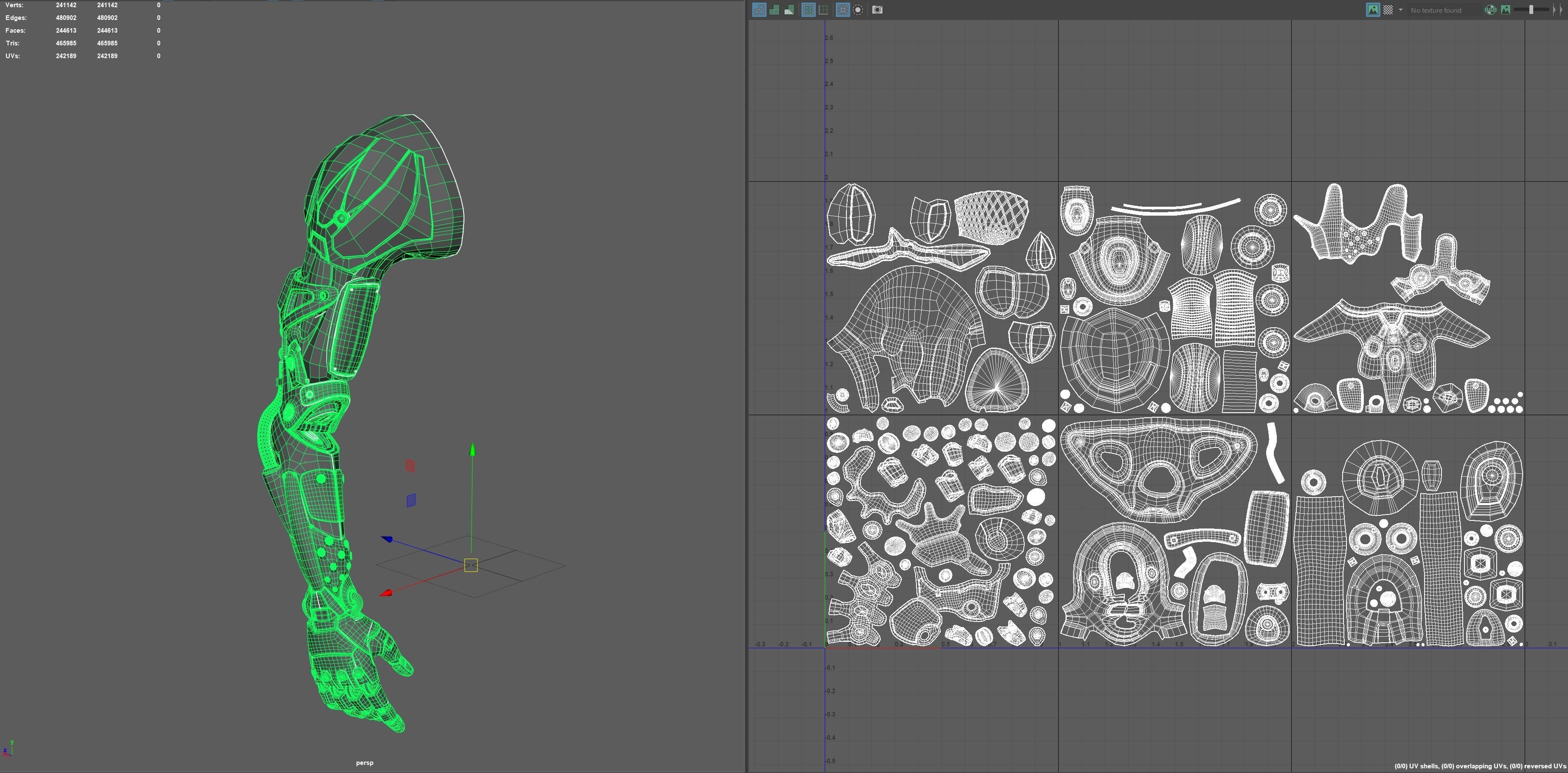 Realistic Cyberpunk Arm Augment 3D model_20