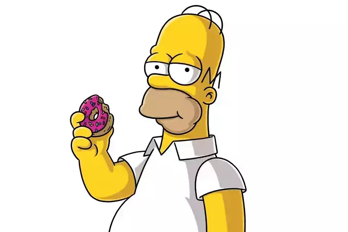 HOMER SIMPSON for 3D print STL 3D print model