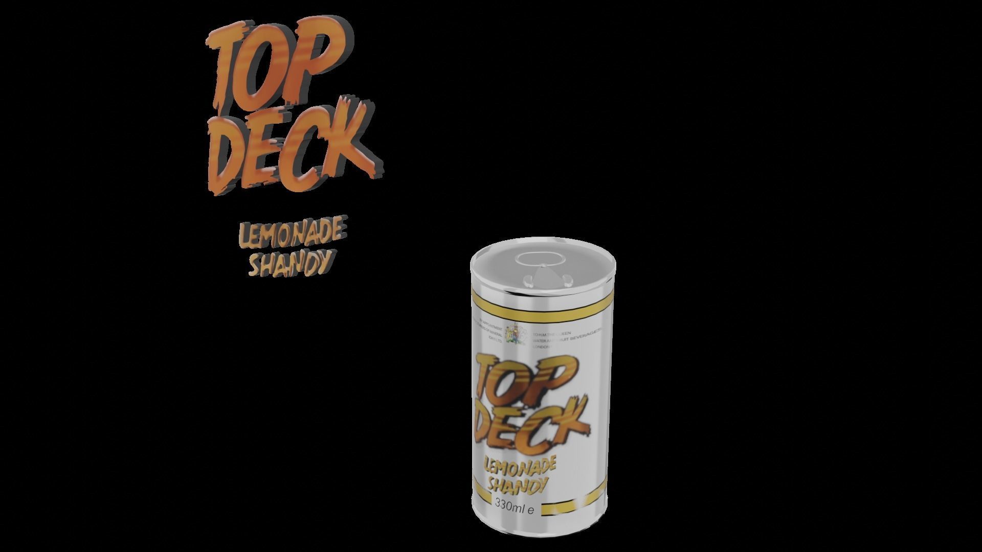 Top Deck Lemonade Shandy 1980s Free low-poly 3D model_1