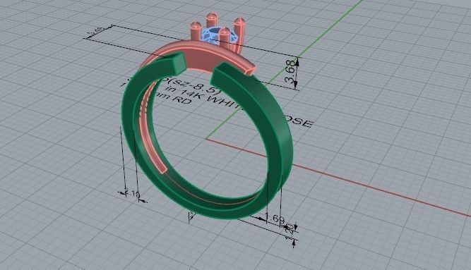 Delicate ring 2015 3D print model  3D print model_5