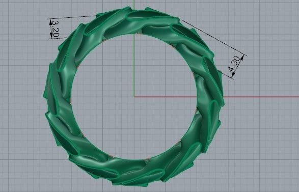 Stylish Ring 2016 3D print model 3D print model_6