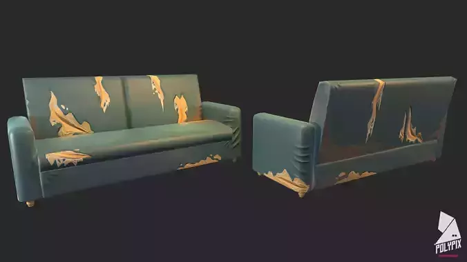 Damaged Couch