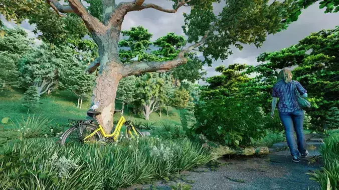  Rainy Jungle landscape 