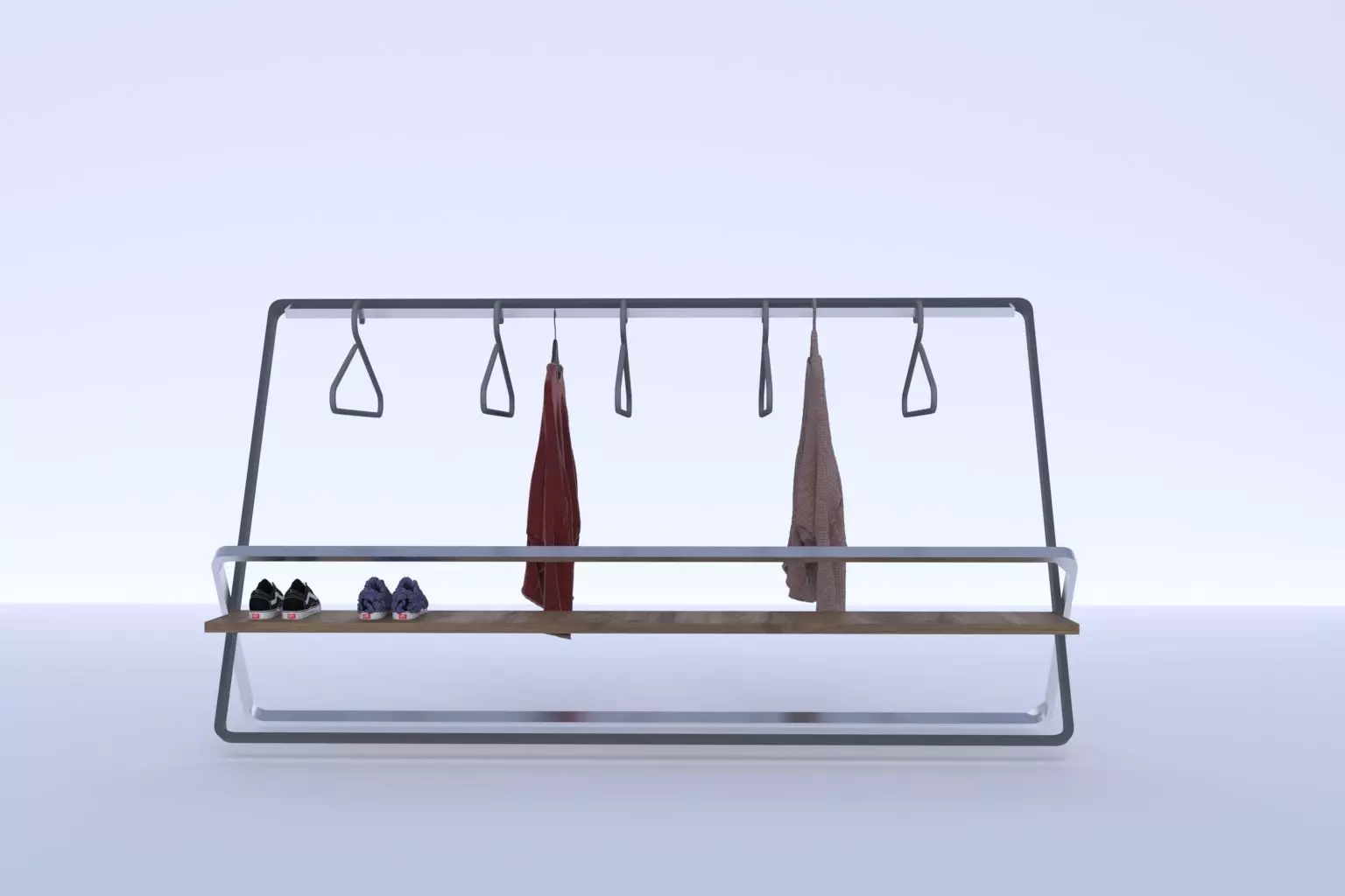 CASUAL STILISH WOMEN and MEN WARDROBE HANGER Free 3D model
