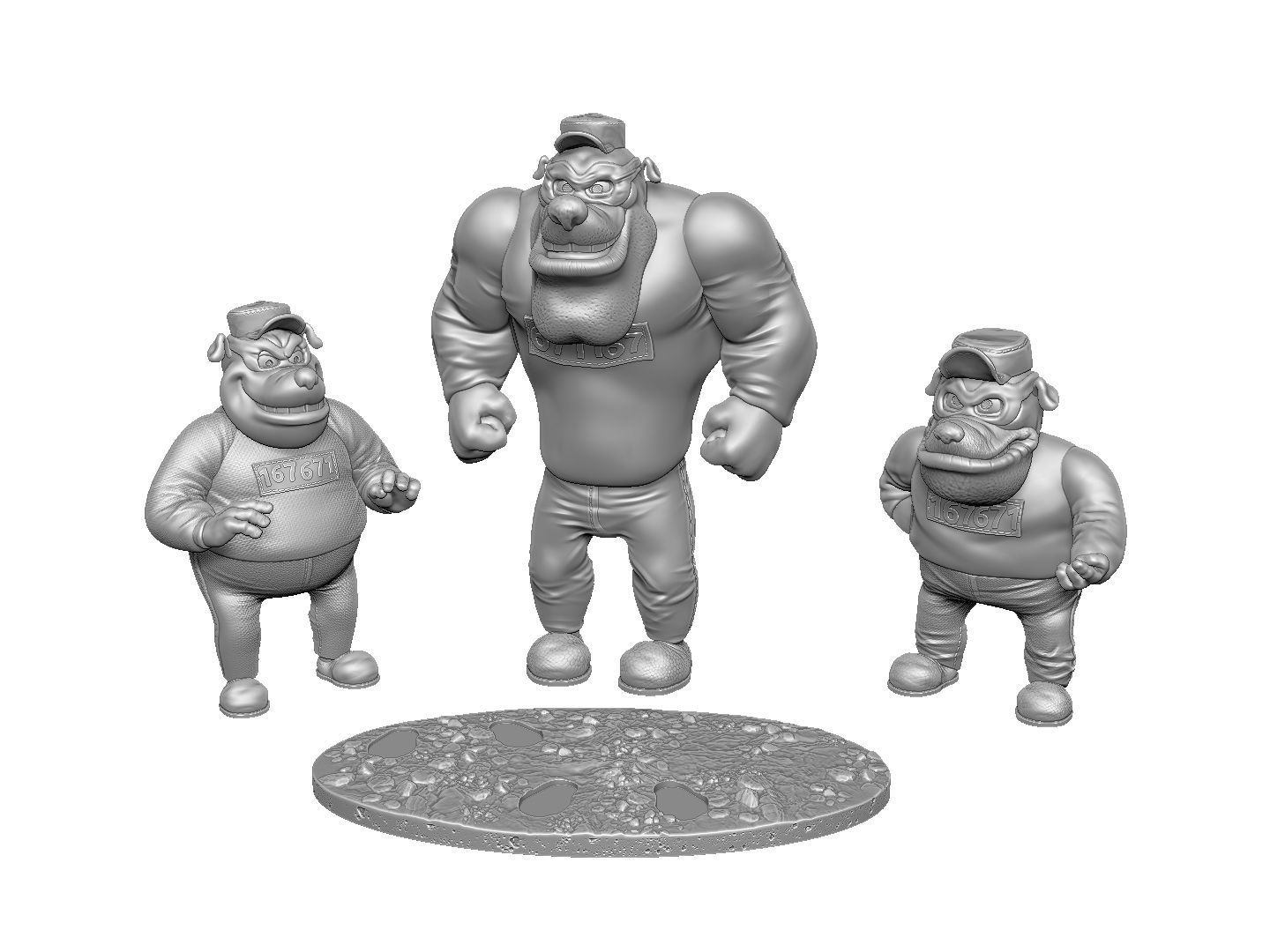 Beagle Boys STL for 3D print 3D print model_3