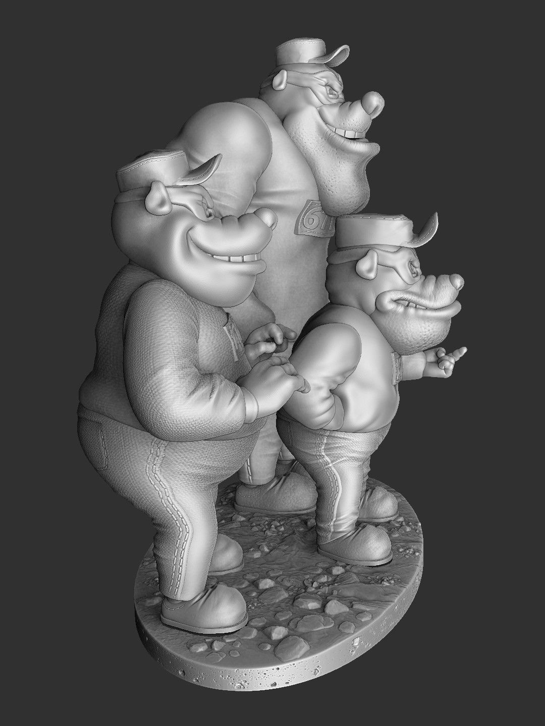 Beagle Boys STL for 3D print 3D print model_19