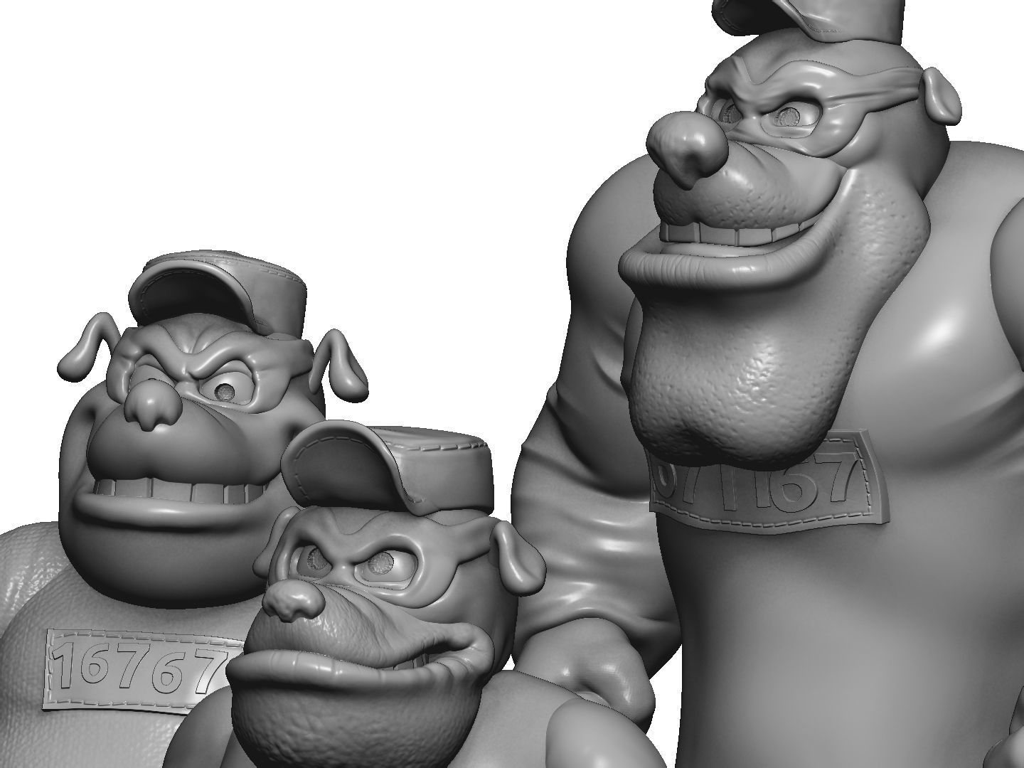 Beagle Boys STL for 3D print 3D print model_15