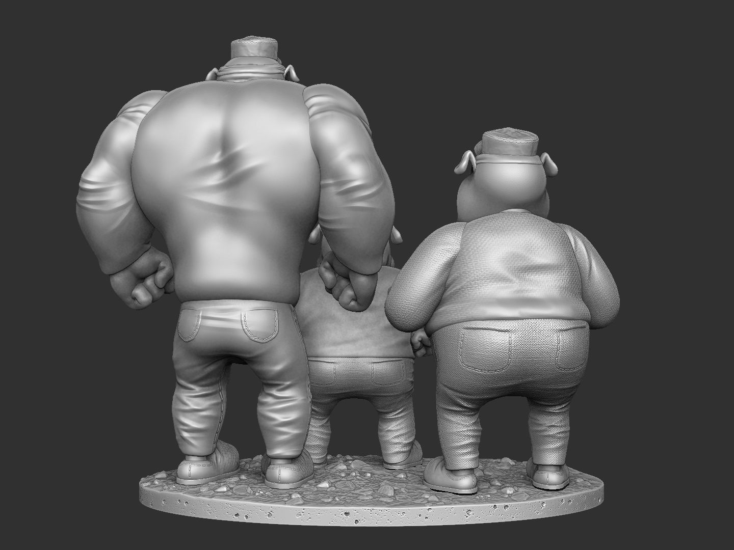 Beagle Boys STL for 3D print 3D print model_21