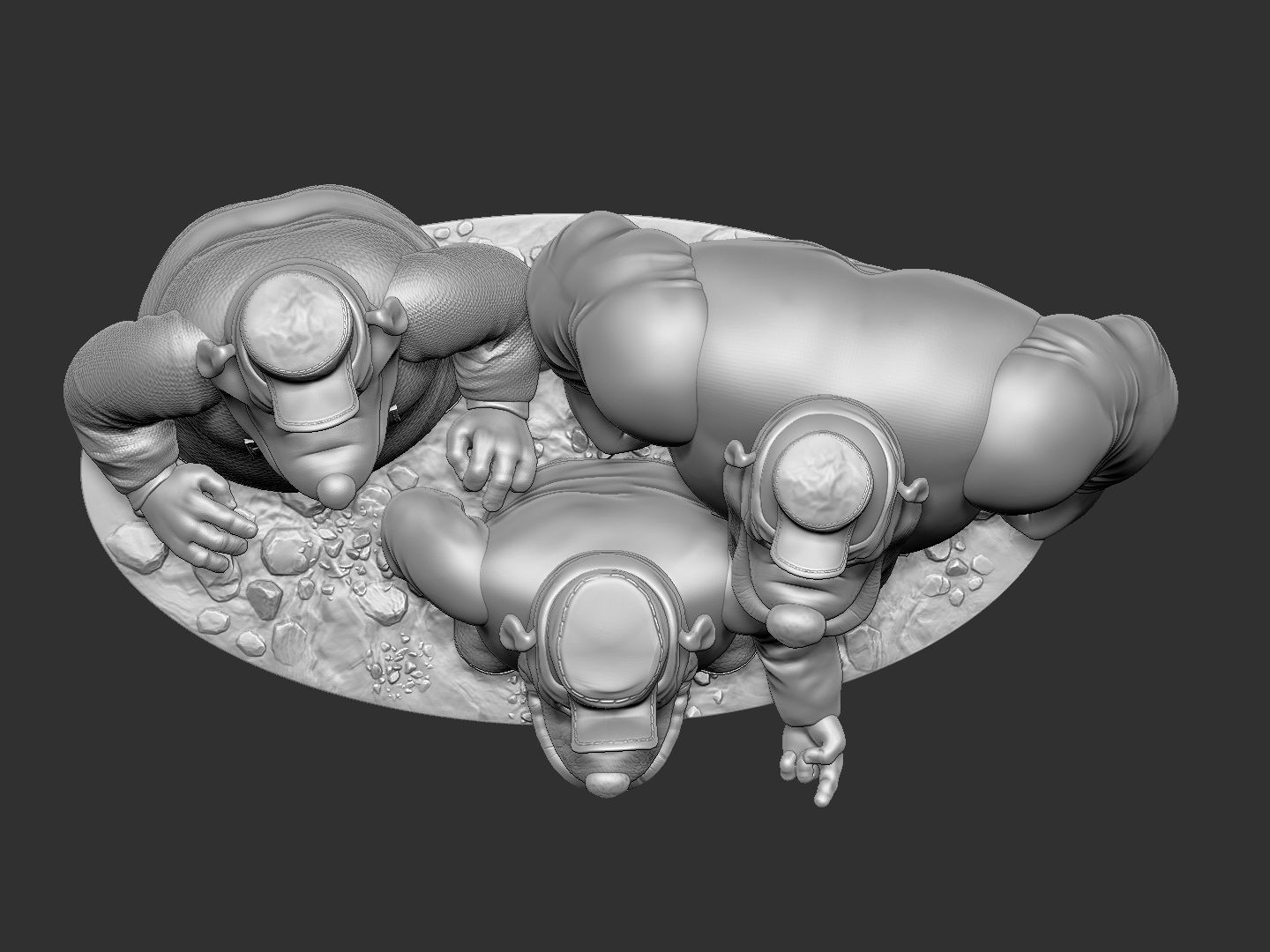 Beagle Boys STL for 3D print 3D print model_22