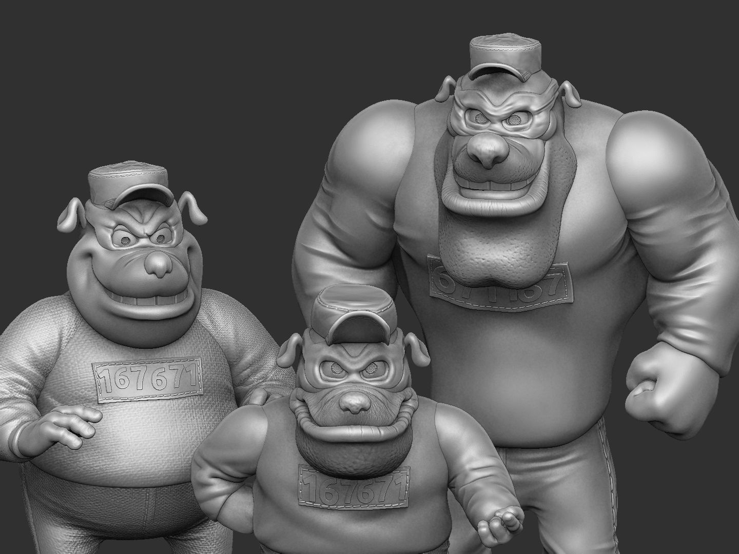 Beagle Boys STL for 3D print 3D print model_13