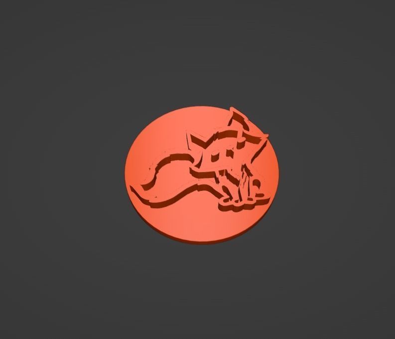 Fox Cookie Stamp and Cutter 3D print model_4
