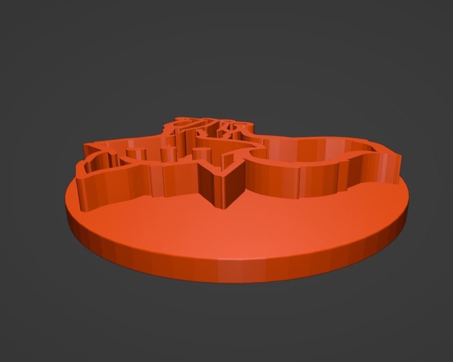 Fox Cookie Stamp and Cutter 3D print model_10