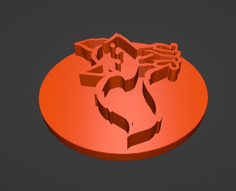 Fox Cookie Stamp and Cutter 3D print model_9