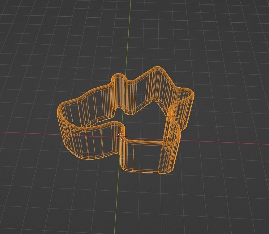 Fox Cookie Stamp and Cutter 3D print model_13