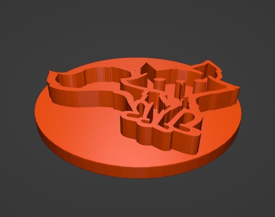 Fox Cookie Stamp and Cutter 3D print model_8