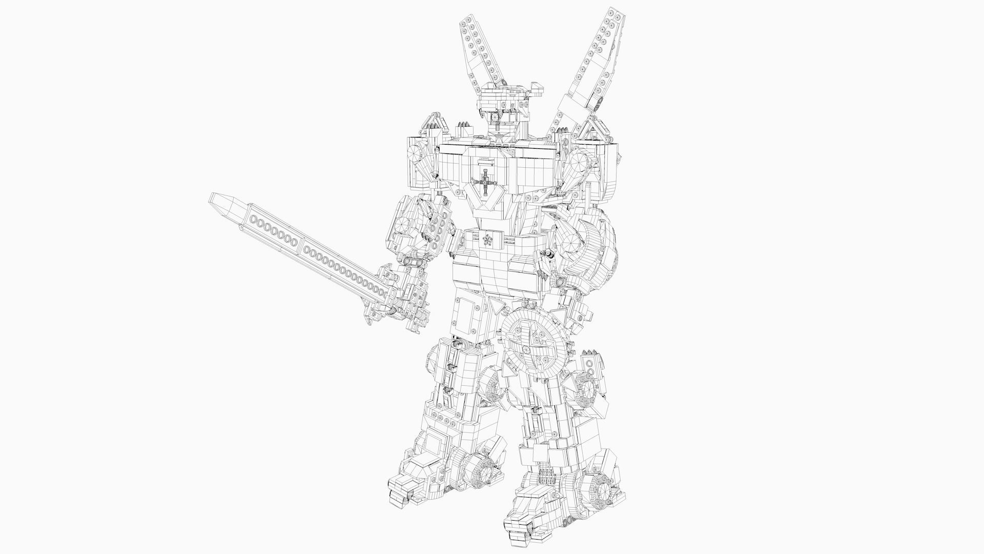 LEGO robot 3D model_7