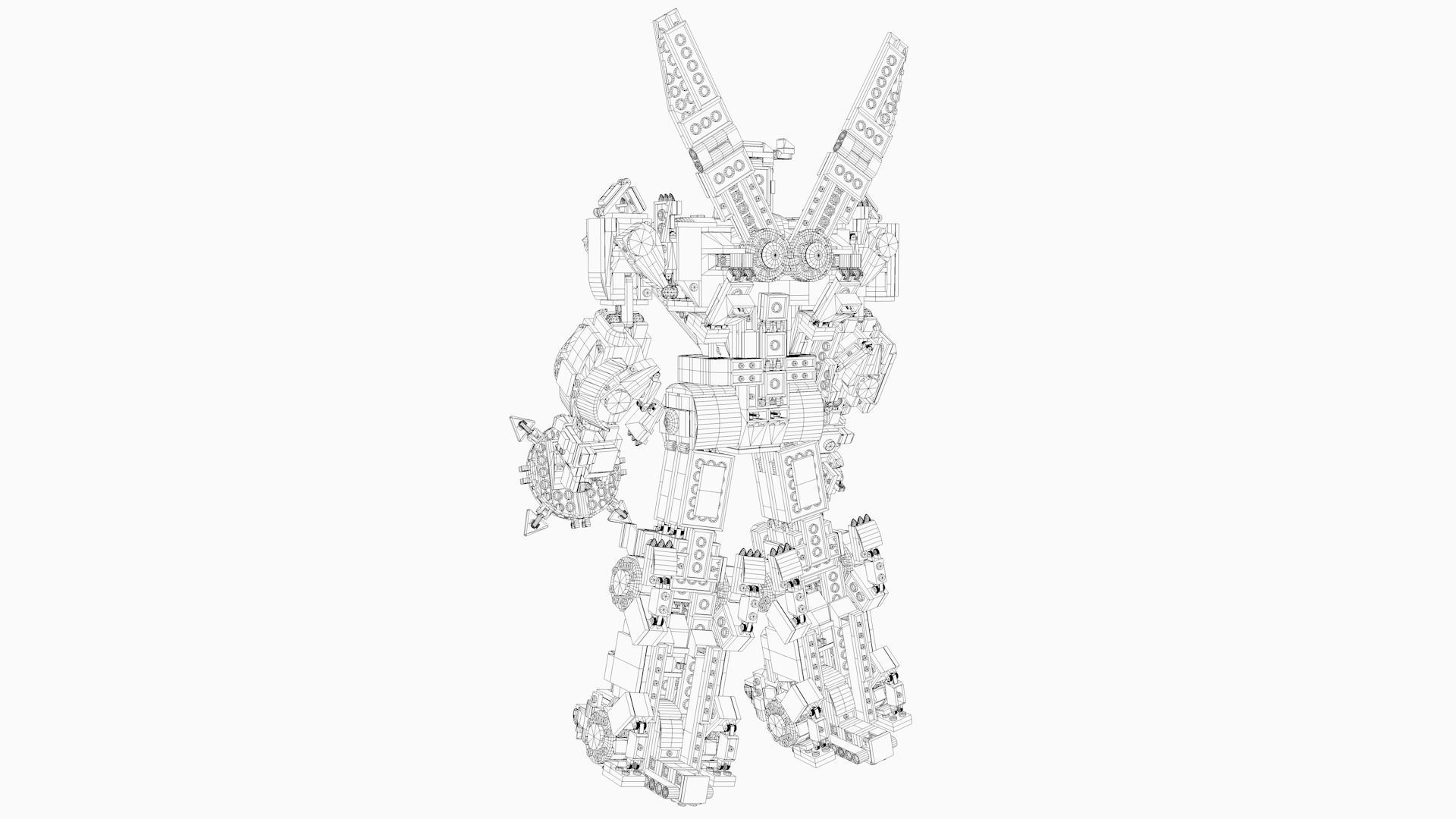 LEGO robot 3D model_8