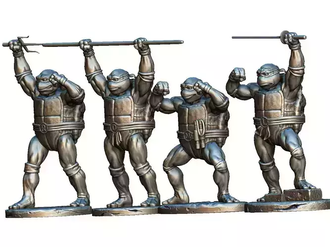 TURTLES 1987 set stl for 3d print 3D print model
