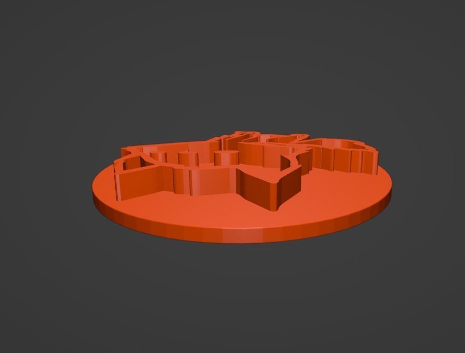 Wolf Cookie Stamp and Cutter 3D print model_11