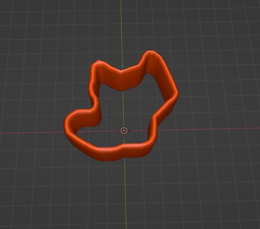 Wolf Cookie Stamp and Cutter 3D print model_5