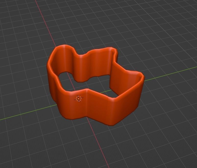 Wolf Cookie Stamp and Cutter 3D print model_15