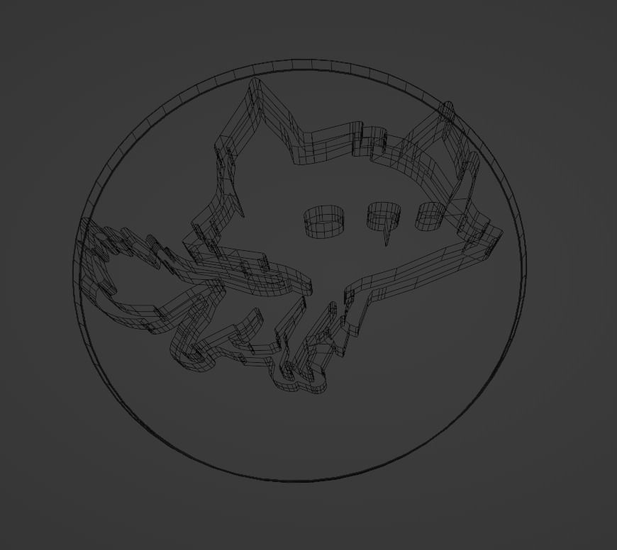 Wolf Cookie Stamp and Cutter 3D print model_12