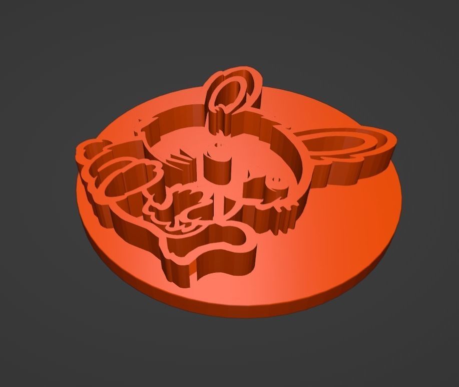 Bunny Cookie Stamp and Cutter 3D print model_7
