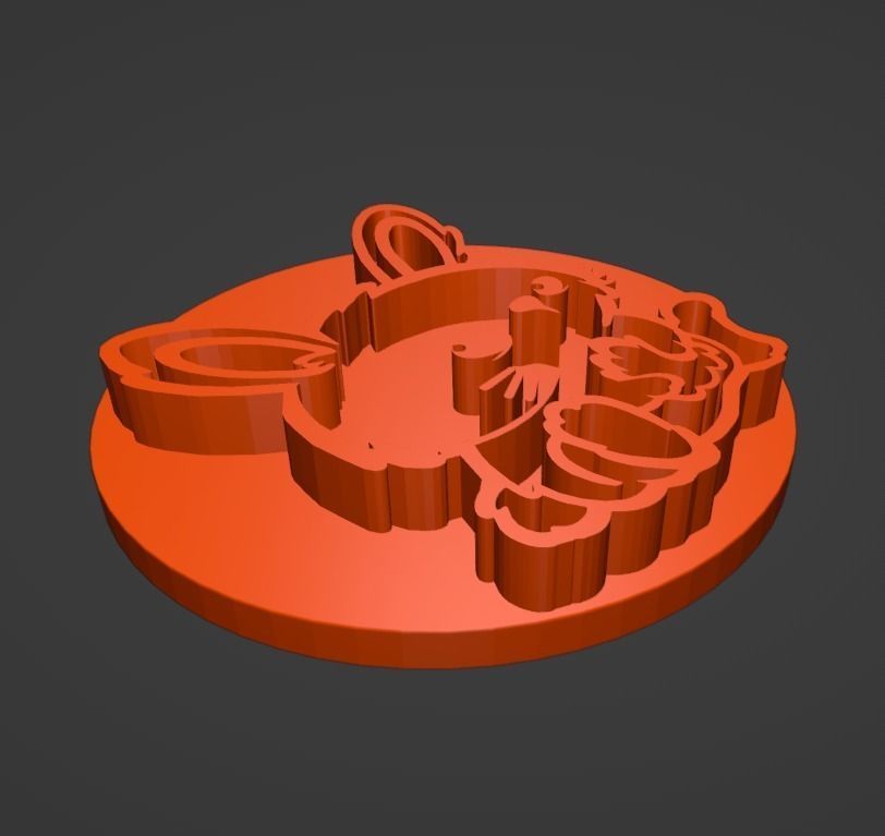 Bunny Cookie Stamp and Cutter 3D print model_10