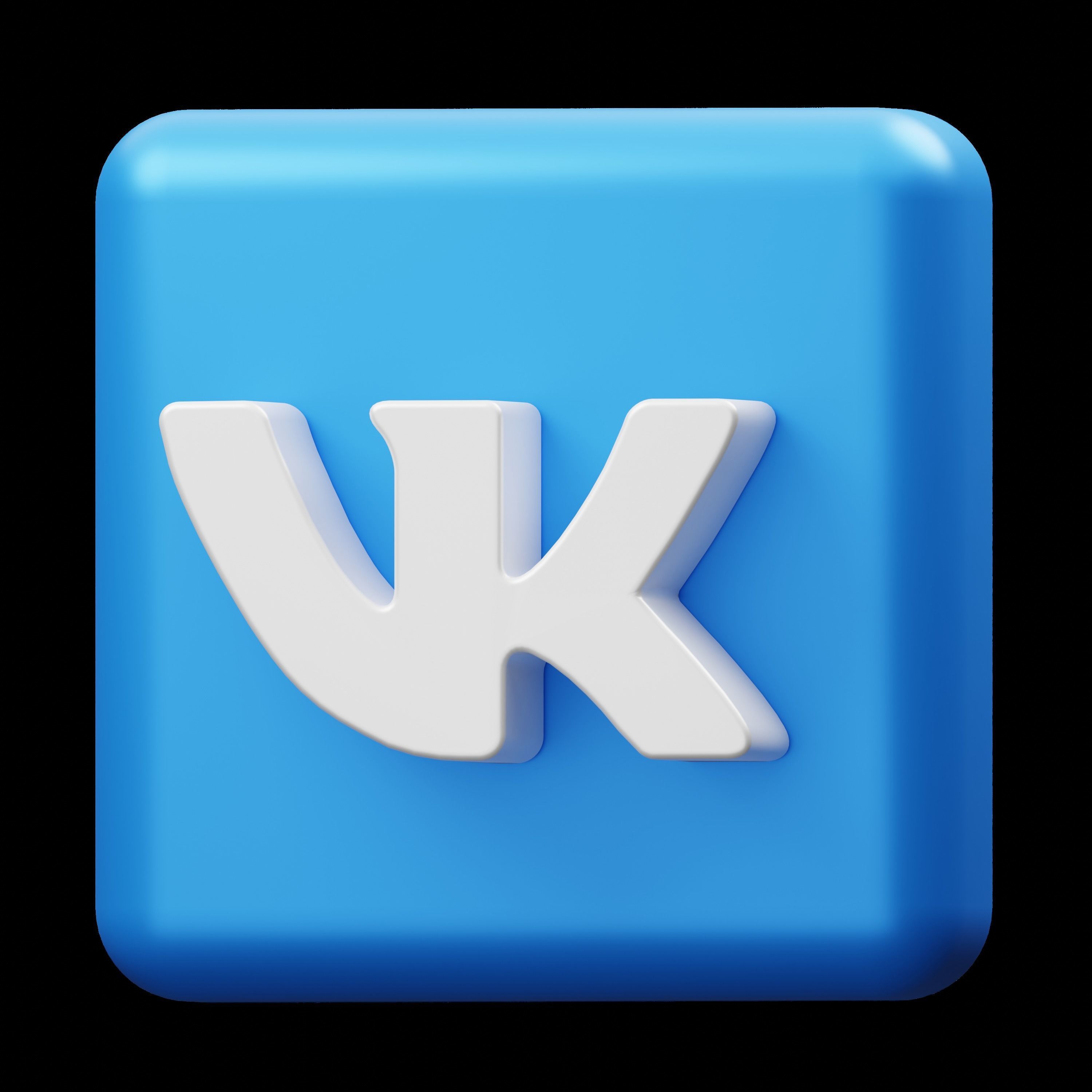 Social Media 3D Illustration Low-poly 3D model_15