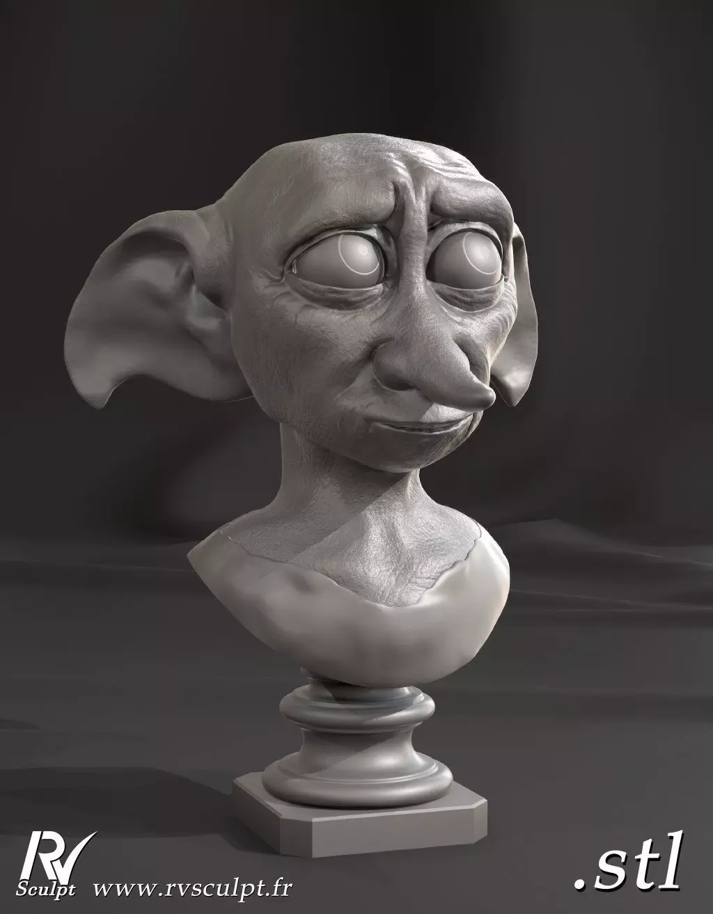Dobby bust 3D print model
