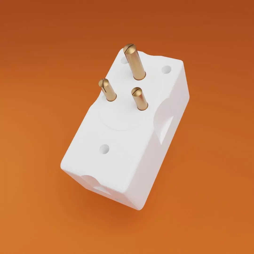 Multi Plug socket 3D model_0