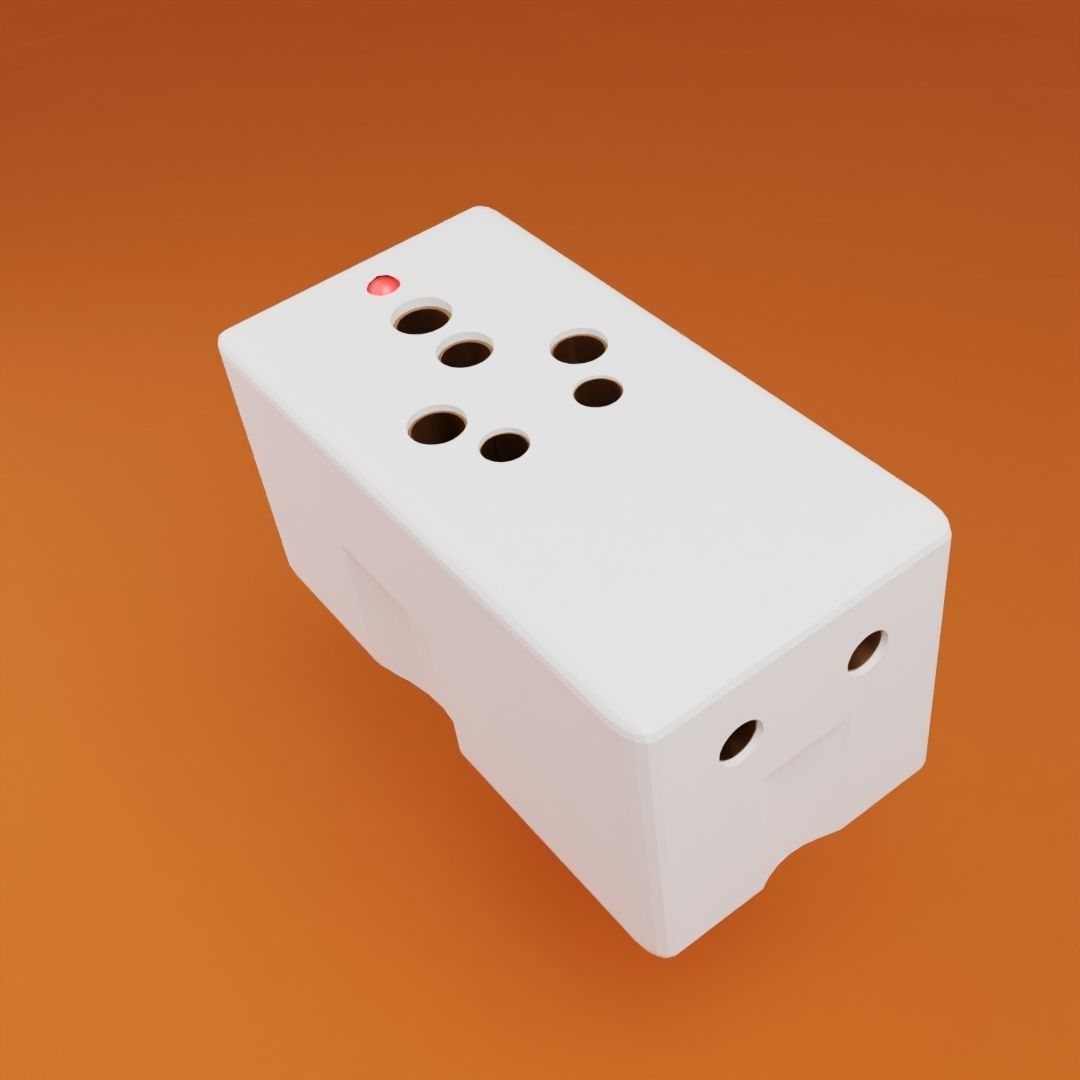 Multi Plug socket 3D model_6