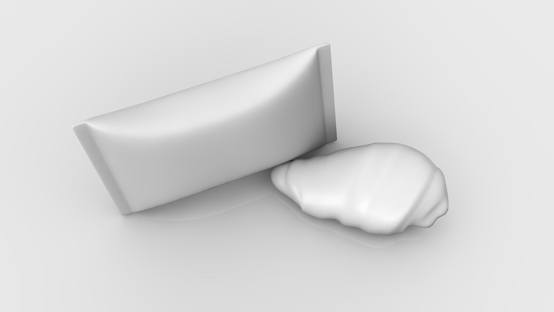 Croissant with package 3D model_4