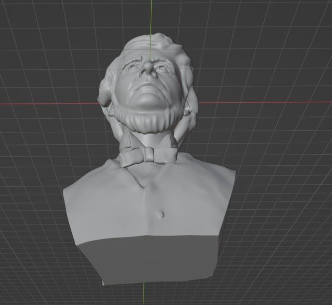 Henry David Thoreau 3D print model_16