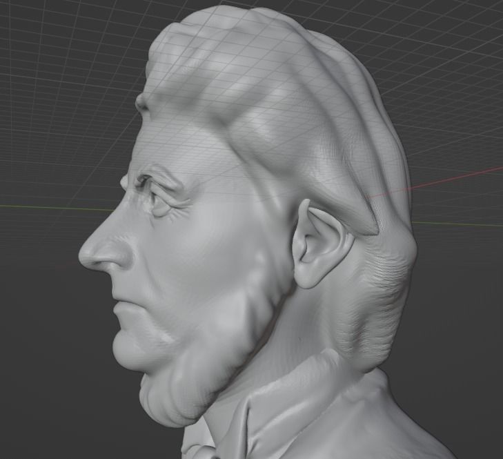 Henry David Thoreau 3D print model_17