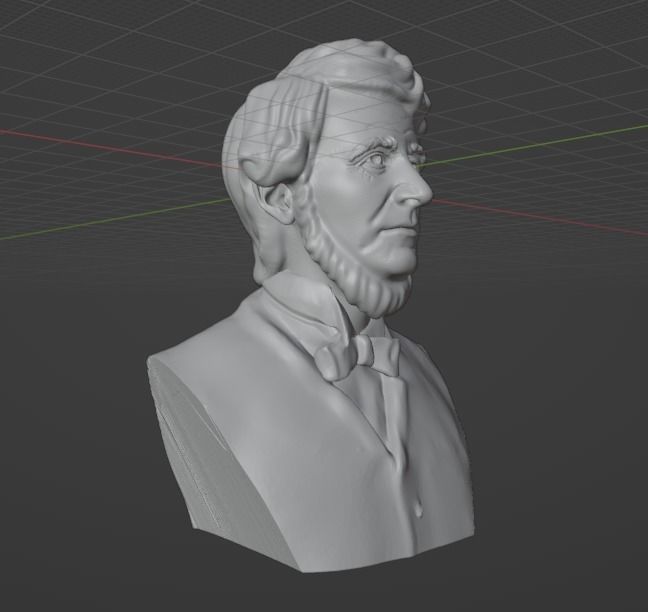 Henry David Thoreau 3D print model_15