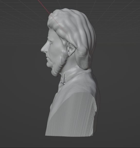 Henry David Thoreau 3D print model_19