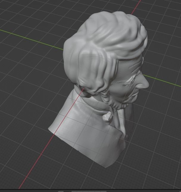 Henry David Thoreau 3D print model_6