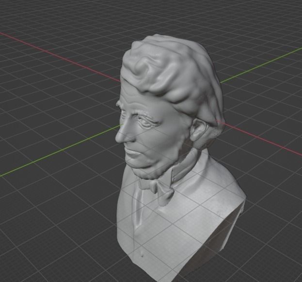 Henry David Thoreau 3D print model_5