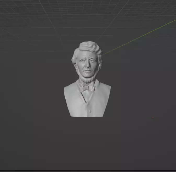 Henry David Thoreau 3D print model_0