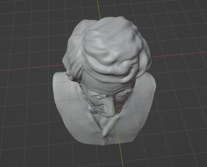 Henry David Thoreau 3D print model_7