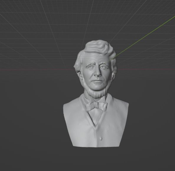 Henry David Thoreau 3D print model_1