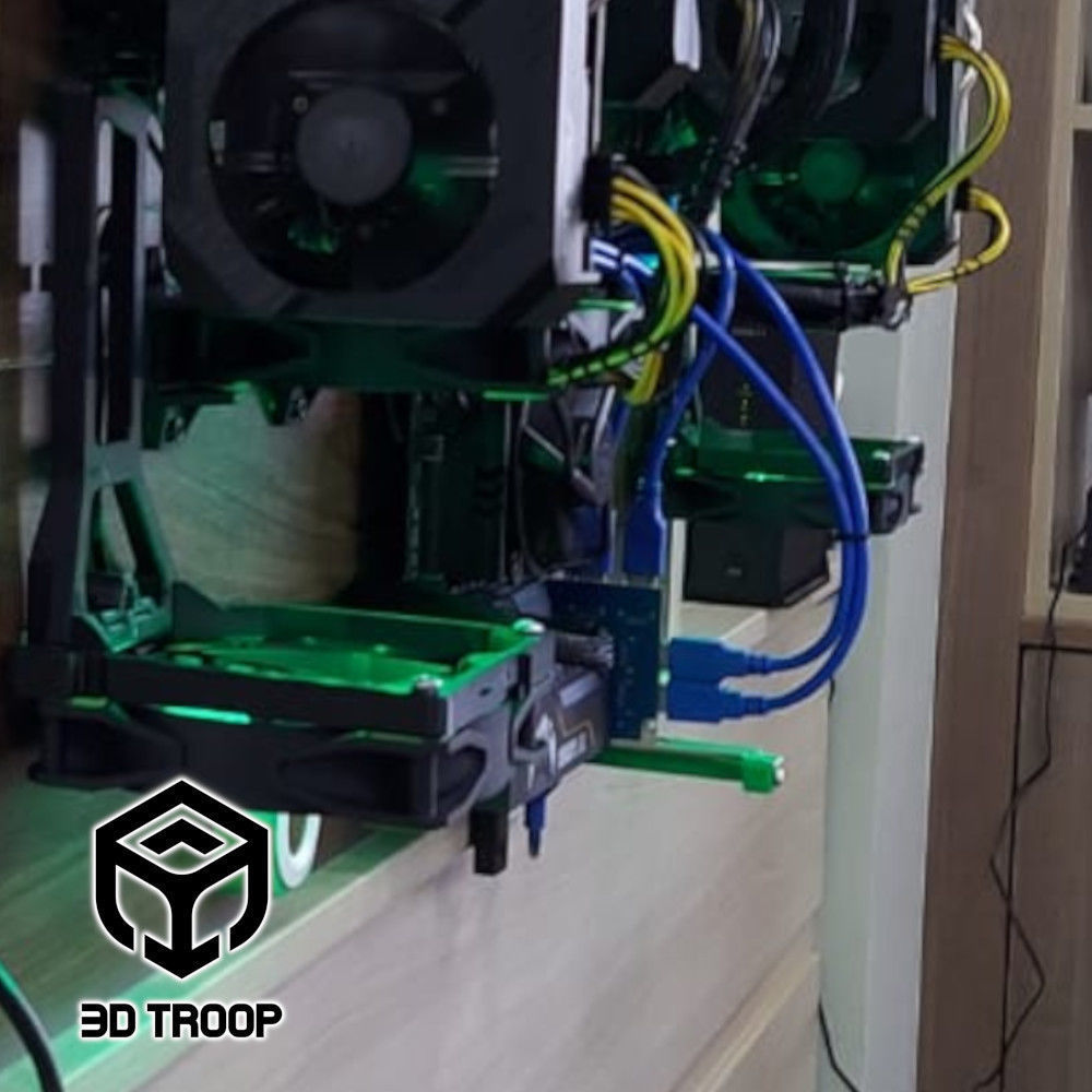 MOTHERBOARD AND POWER SUPPLY SUPPORTS KIT 3D print model_4